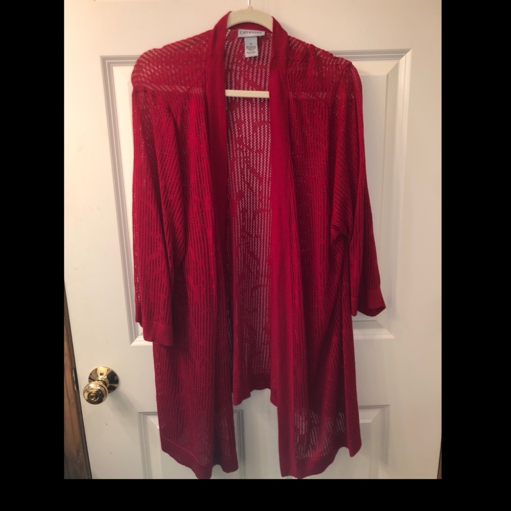 Catherine’s Red Cardigan.